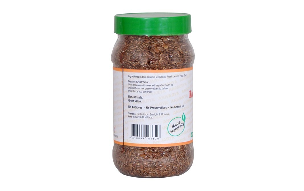 Anivarya Roasted Flax Seed    Plastic Jar  250 grams